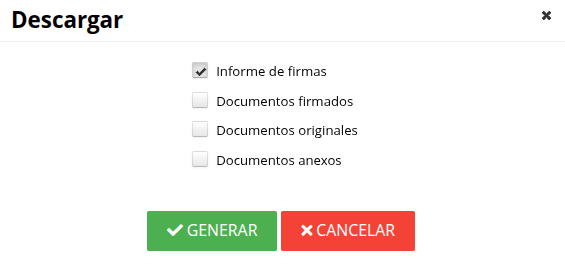 Acción descarga de documentos Acción descarga de documentos